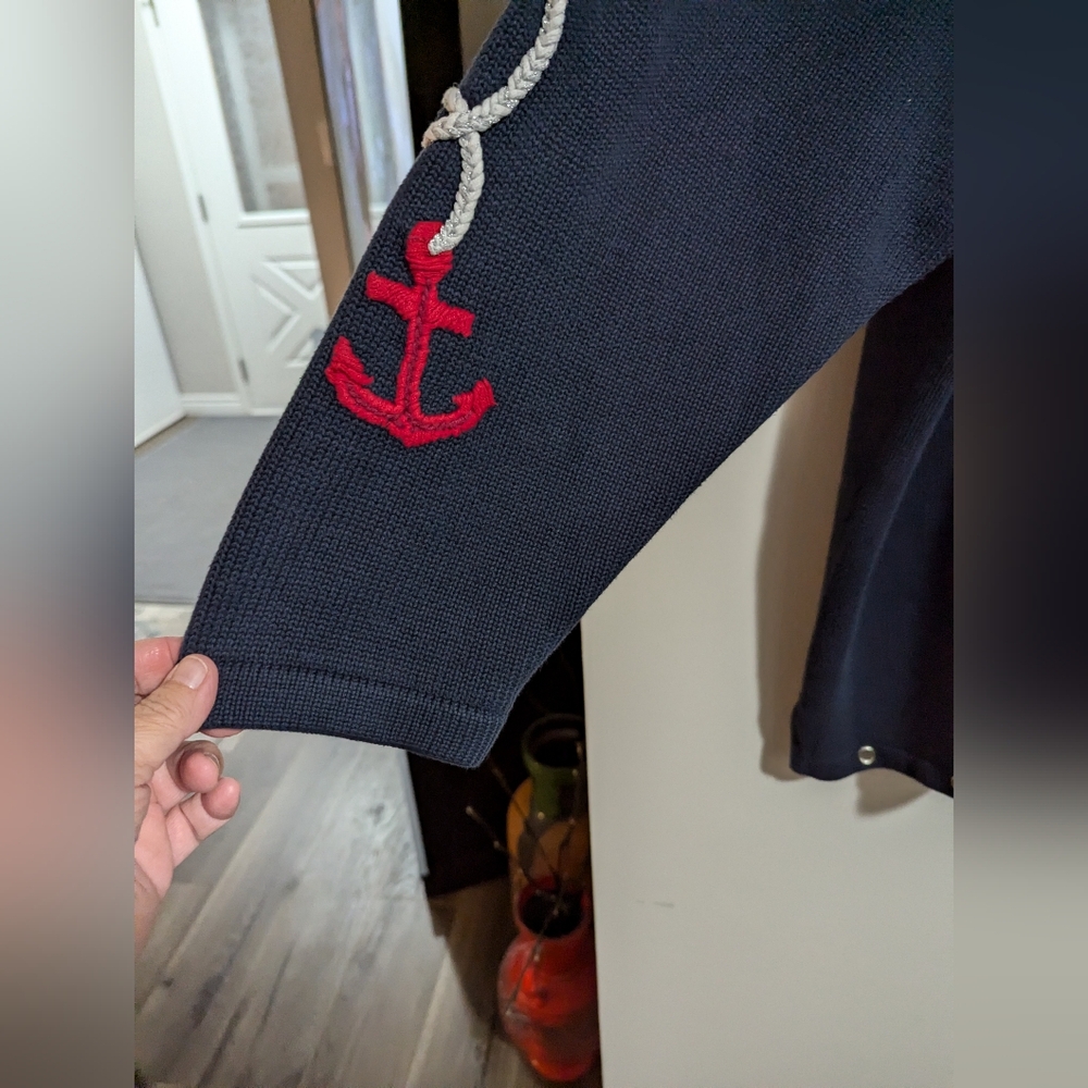 - - The Quacker Factory Tunic Length Sweater. Nautical theme (Anchors). Si… - Picture 8 of 8